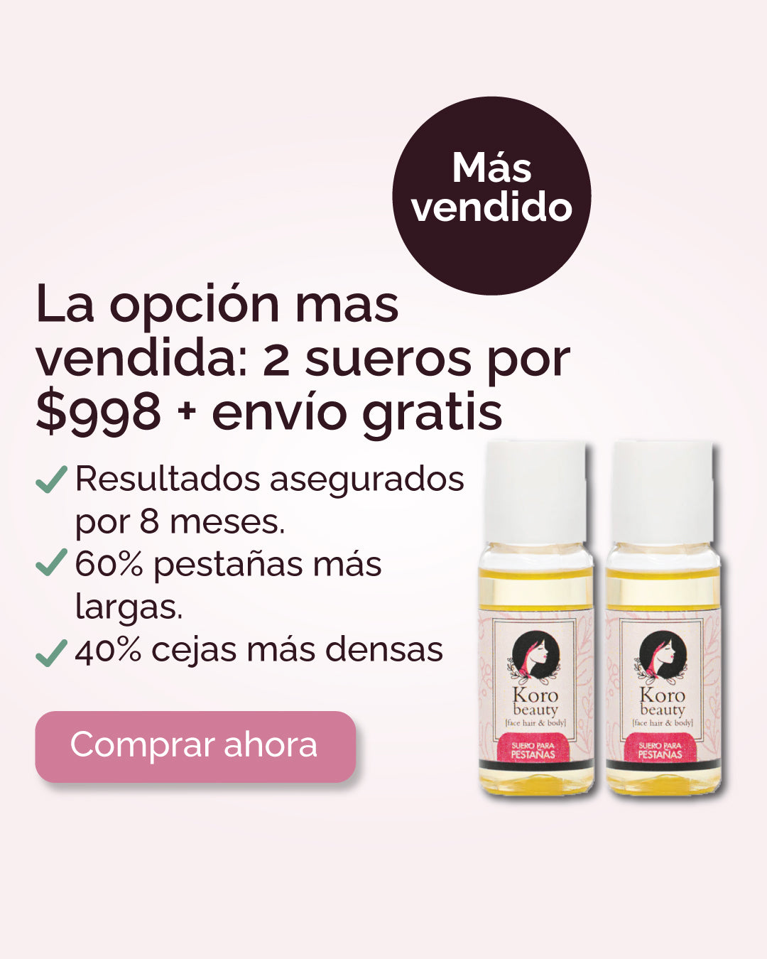 Kit suero para pestañas y cejas